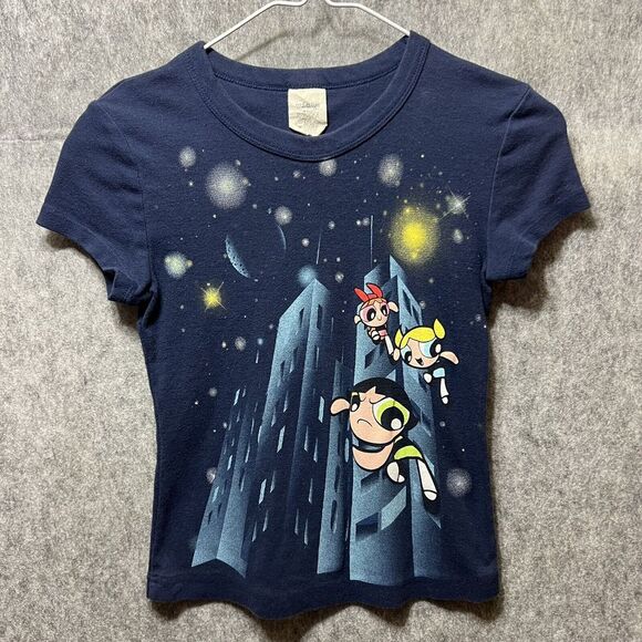 Vintage Powerpuff Girls T Shirt Kids Small Y2K Baby Tee Blue Short Sleeve 90s‎ - Picture 6 of 6